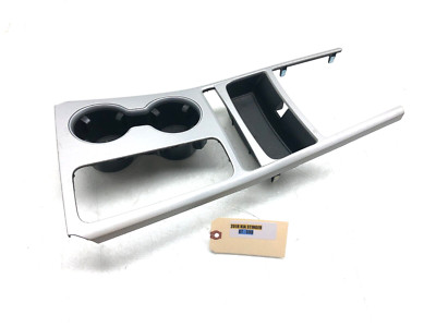 2018-2021 KIA STINGER CENTER CONSOLE ALUMINUM TRIM PANEL W/ CUPHOLDERS OEM.