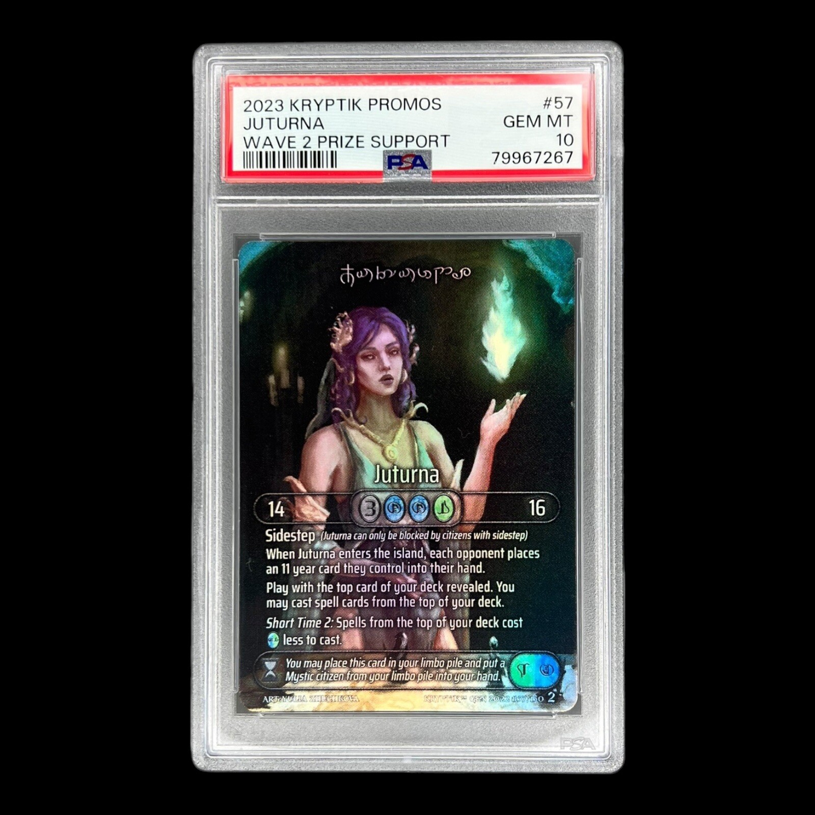 PSA 10 Kryptik TCG Juturna Wave 2 Prize Promo Holo eBay