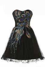 New Women Sexy Party Formal Prom Dress Black Chiffon Lace Evening Dresses