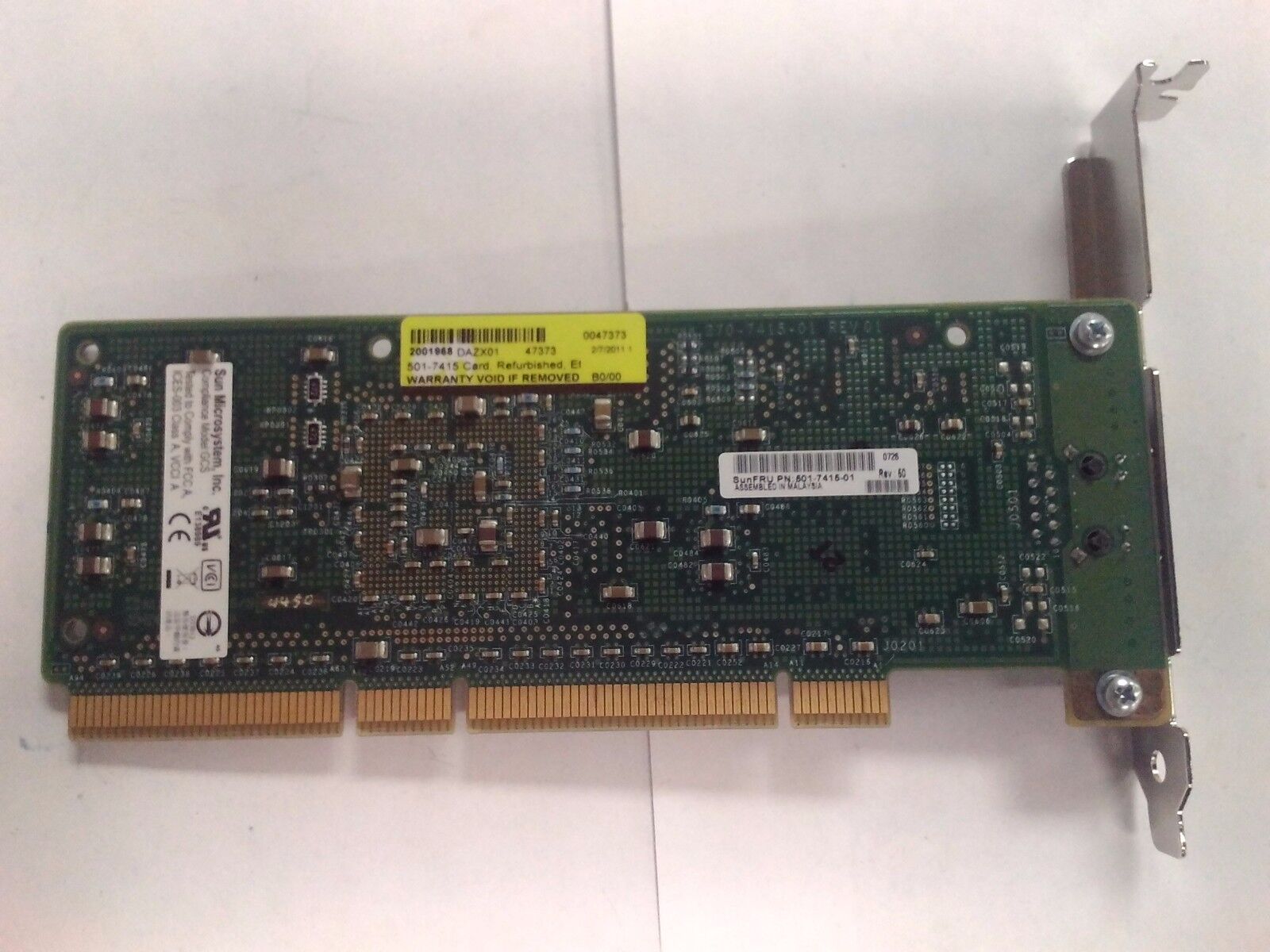 Sun Microsystems 10/100/1000 Base-TX Ethernet Network Adapter Card  501-7415-01