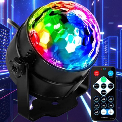 UKING Halloween Party Disco Ball Light - RGB Rotating DJ Effect Light With Remote