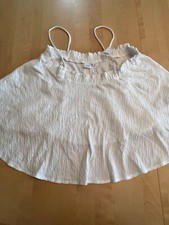 NWT GAP STRAIGHT NECK FLOWY WHITE TANK TOP SZ M