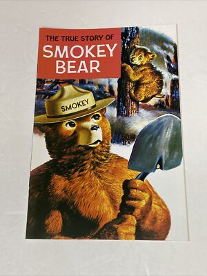 VINTAGE THE TRUE STORY OF SMOKEY BEAR COMIC BOOK Forestry Dept Fire Prevention
