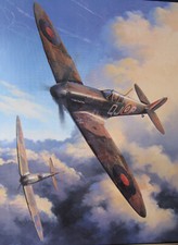 Nicolas Trudgian framed Spitfire print