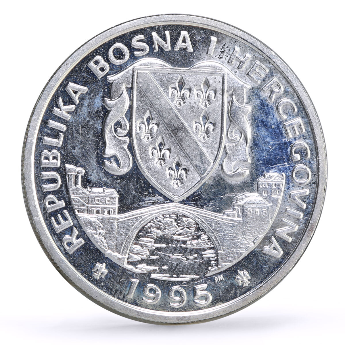 外国旧货币 Bosnia and Herzegovina 14 ecus UN Peace Series Walking