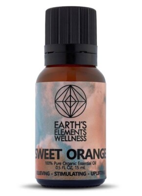 Earths Elements Sweet Orange Essential Oil, 15 mL