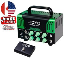 JOYO Bass Mini Amp Head 50W Hybrid Tube Amplifier Built in Compressor 3 Band EQ