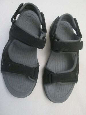 KARRIMOR ANTIBES BLACK GRAY ADJUSTABLE STRAPS CASUAL Sandals Men/Boy Sz 6 M exc