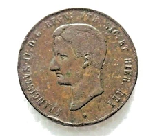 10 Tornesi 1859 Francis II of Bourbon Kingdom of the Two Sicilies (G