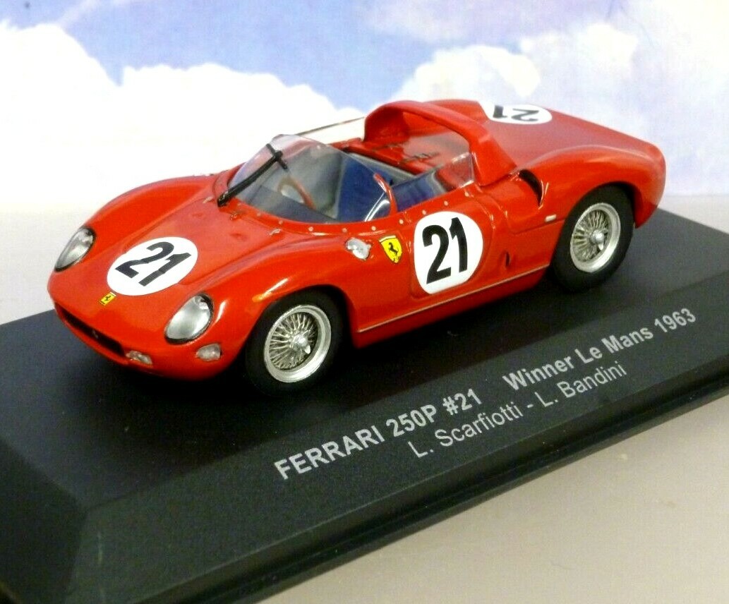 IXO 1/43 FERRARI 250P #21 WINNER 1ST LE MANS 1963 L.SCARFIOTTI/L.BANDINI LM1963