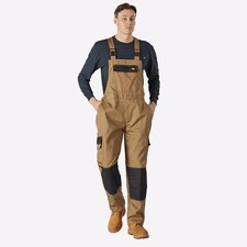 Dickies Everyday Mens Safety Work Coveralls Clothing Bib and Braces Brown