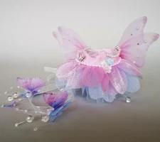 (No Dolls) Compatibility Skirt Suit For 15/17CM Labubu Butterfly Fairy Dress Set