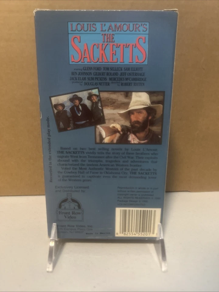 The Sackets Staring Sam Elliott  (VHS, 2-Tape Set) - Image 3 of 3