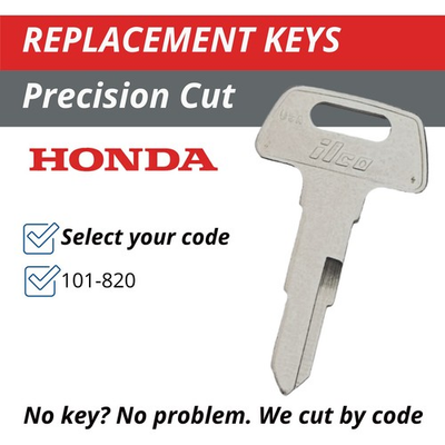#ad #ad Honda Motorcycle ATV Keys Replacement Key Cut to Code 101 820 All Metal $9.95