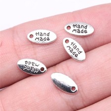 440Pcs Antique Silver Hand Made Charms Pendants 11x6MM B15753 For Jewelry Making
