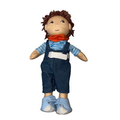 12'' HABA Graham BOY Brown HAIR STUFFED ANIMAL PLUSH TOY DOLL