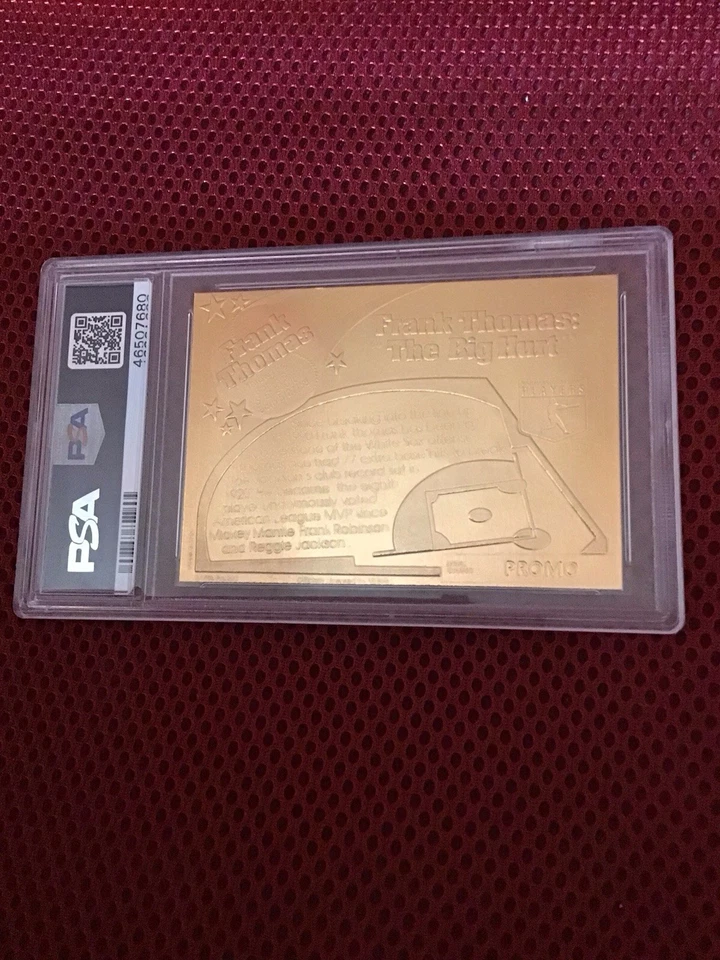 FrankThomas 1994 Pro Mint 22KT Gold #6 PROMO   PSA8 . ONLY 2 PSA 9's & 1 PSA8 - Image 2 of 2