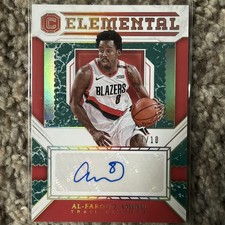 AL-FAROUQ AMINU 2018 Panini Cornerstones Marble Elemental Auto 7/10 Blazers
