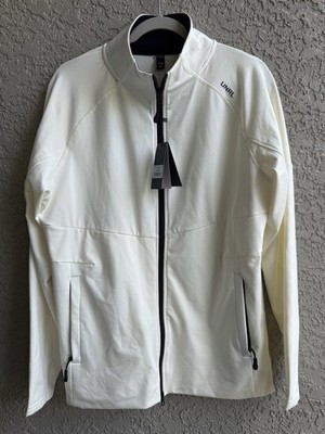UNRL Transition Jacket Men s Full Zip Beige Logo Outdoor Golf Sports Size M -NEW