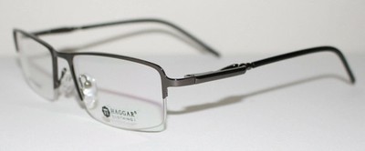 HAGGAR HAC102 New Half Rimless Optical Eyeglass Frames For Men 55 17 140
