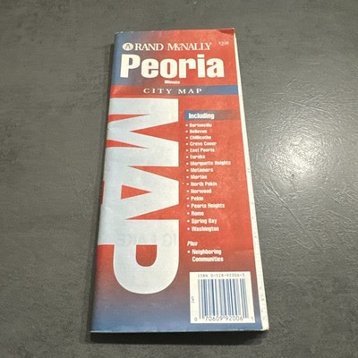 Rand McNally Peoria Illinois City Map Stadtplan