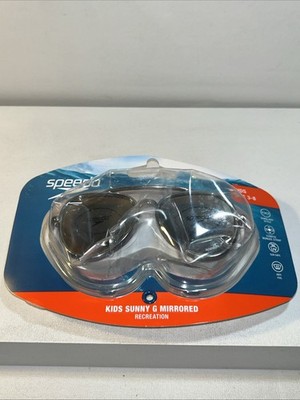 New Kids Age 3-8 Speedo Mirrored Goggles Sunglass Style Damaged Box 