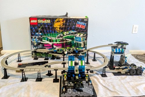 Lego 6991 * MONORAIL TRANSPORT BASE * 1994 Space Train 9V * 100% w/Manual/Box