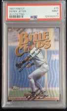 1997 Finest Blue Chips Bronze w/Coating DEREK JETER #15 PSA 9 Mint 129392973
