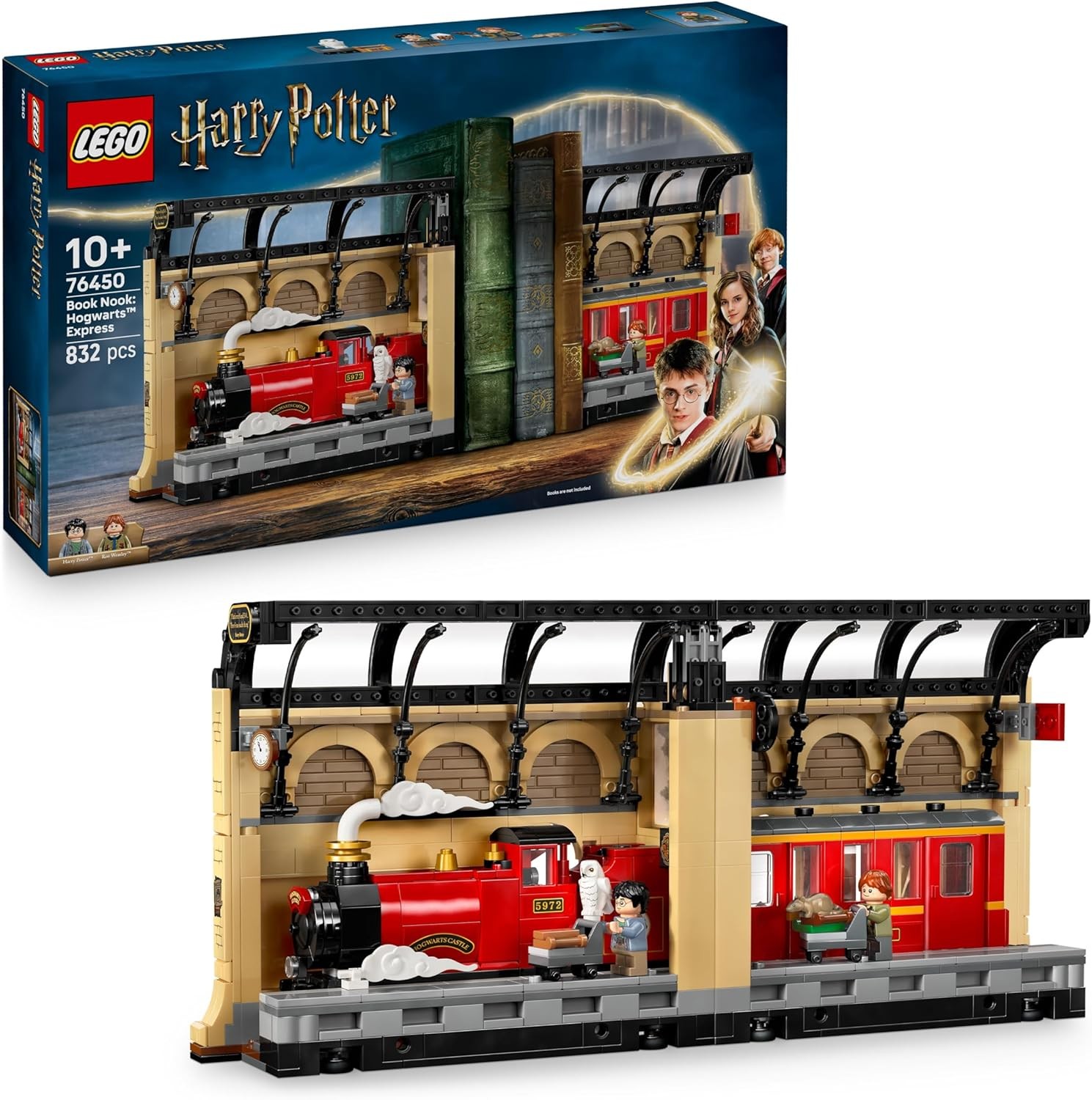 LEGO Harry Potter Book Nook Poudlard Express pour Décoration d Étagère Salon