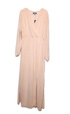 Lulus Wondrous Water Lilles Blush Pink Maxi Dress NWT Sz M  SEE PHOTOS FOR FLAW