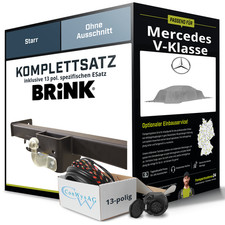 Für MERCEDES V-Klasse W447 Anhängerkupplung starr +eSatz 13pol 03.2024-jetzt AHK