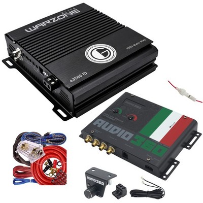 Gravity E3500.1D Warzone 3500W Amp + Audio360 AD7500BMX Bass
