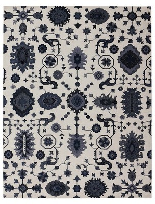 100% Wool Handmade Traditional Area Rug Hand Tufted Living Room Carpet