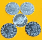 1/10 Ounce .999 Silver BU Rounds - Lot of 5 - NICE SET !           L👀K!