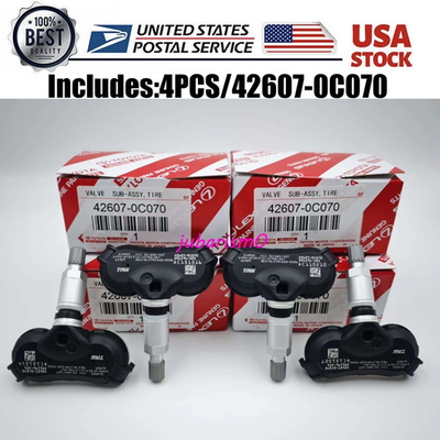#ad Set of 4PCS OEM 42607 0C070 TPMS Tire Pressure Sensor For SIENNA TUNDRA SEQUOIA $35.99