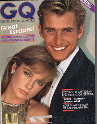 GQ Diciembre 1980 Michael Schoeffling Michael Ives Renauld Blanco Memphis Estilo