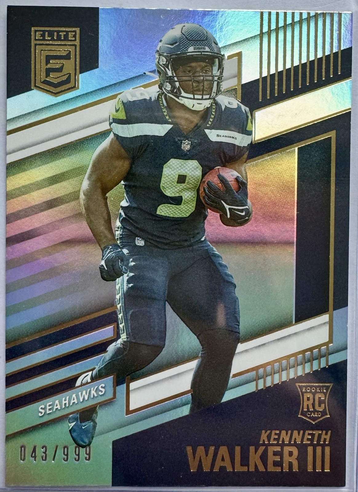 2022 Panini Donruss Elite Rookies Kenneth Walker III #110/999 (RC)