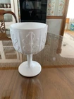 Vtg. FTD 1975 Milk Glass Oak Leaf Goblet