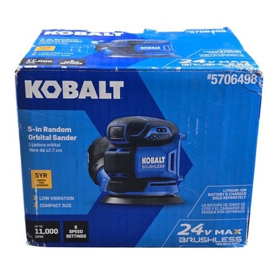 Kobalt 24V Max Brushless 5'' Random Orbital Sander Bare Tool KOS 2450B-03 Read