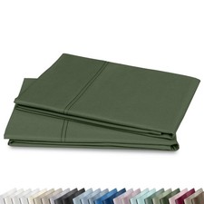 Standard/Queen Pillow Cases Set of 2 - Luxuriously Soft Premium 600 Thread Co...