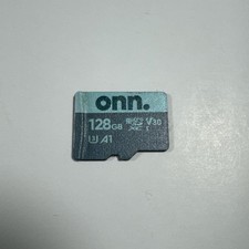 Onn 128GB Class 10 U3 V30 MicroSDXC Micro SD Memory Card - Fair Condition