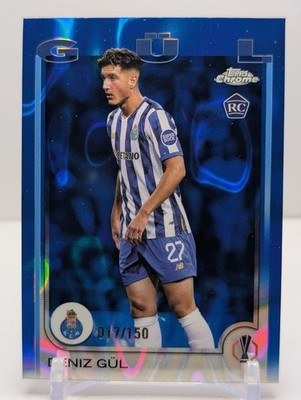 2024-25 Topps Chrome UCC - Deniz Gul (RC) Blue Lava Refractor /150