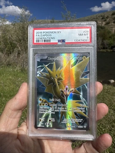 Zapdos #29 FA Full Art 2016 Pokemon XY Generations Pokemon PSA 8 29/83