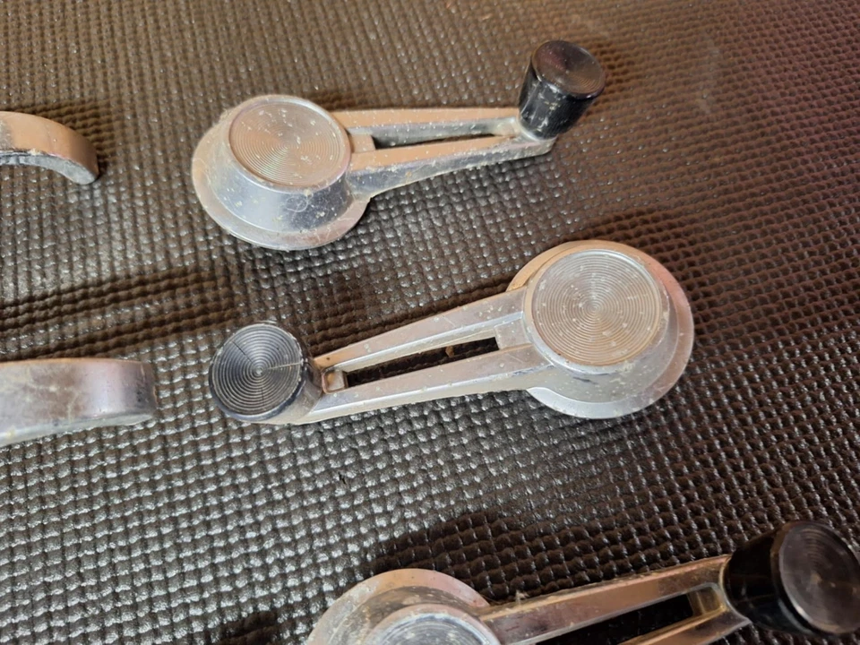 1964 Chevy Bel Air 4 Door Sedan Door Handles & Window Cranks FULL SET - Image 4 of 4