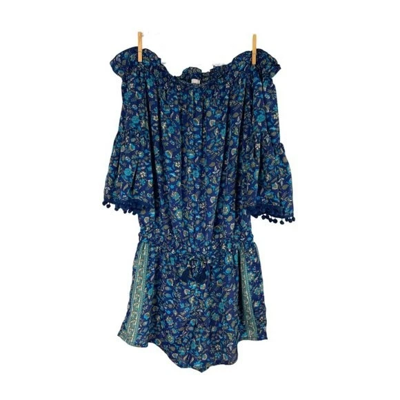 RAGA Anthropologie Kassie Pom Pom Romper Size Small - Изображение 4 из 4