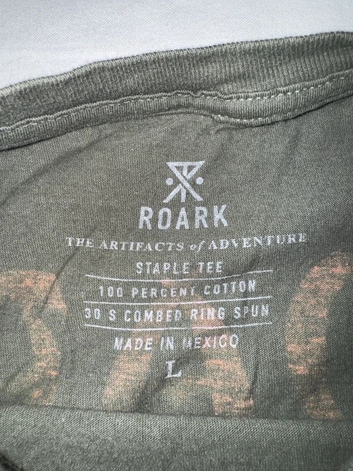Camiseta Roark Tigre Negra Verde Para Hombre Talla Grande ¡NUEVA SIN ETIQUETAS! Foto 3 de 4