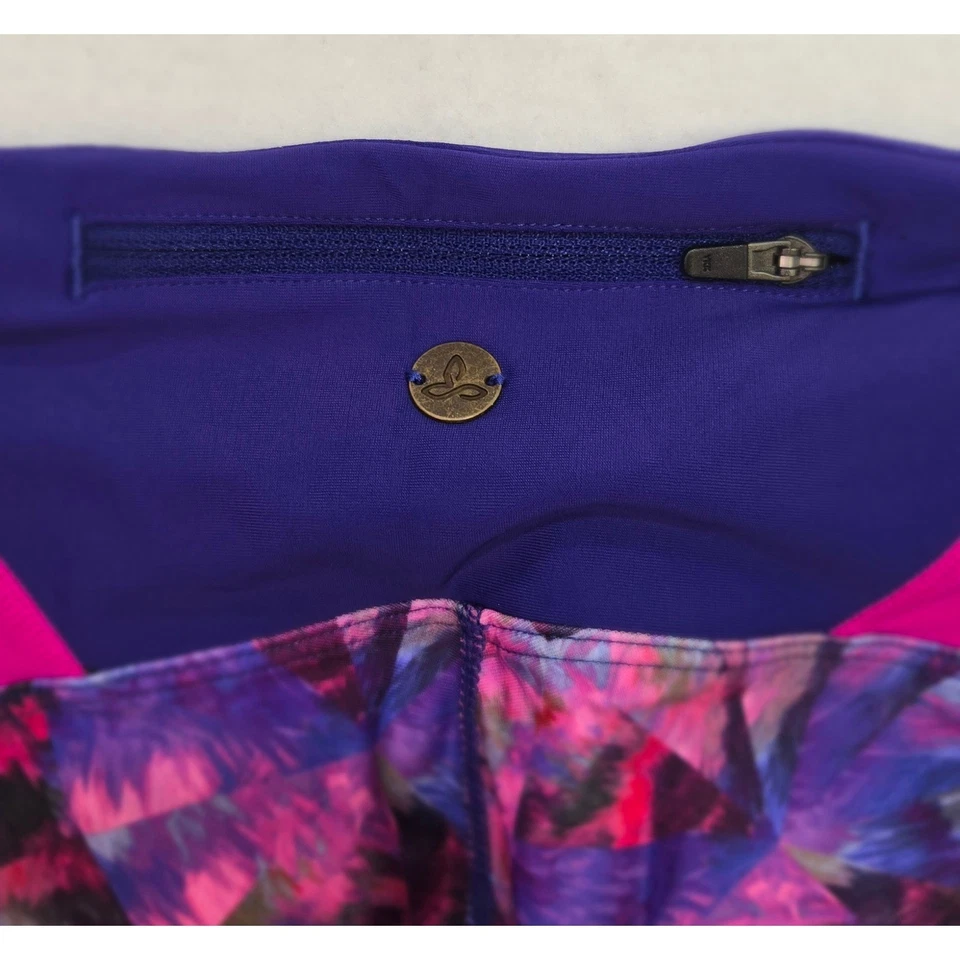 Leggings capri de natación Prana Rai para mujer M medianos púrpura rosa Foto 3 de 4