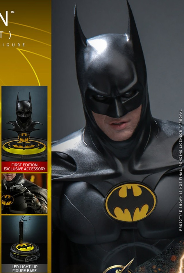 Dc Batman 1/6 Action Figure + First Edition Exclusive Accessory Hot Toys Mms712