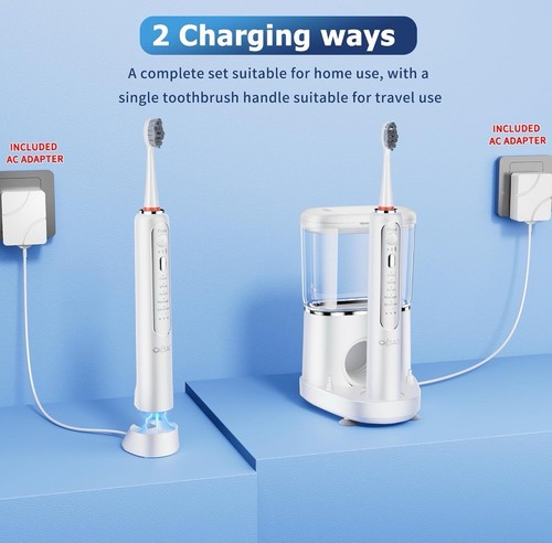 OILSAO Electric Toothbrush with Water Flosser,Professional Flossing Toothbrush - 第 5/13 張圖片