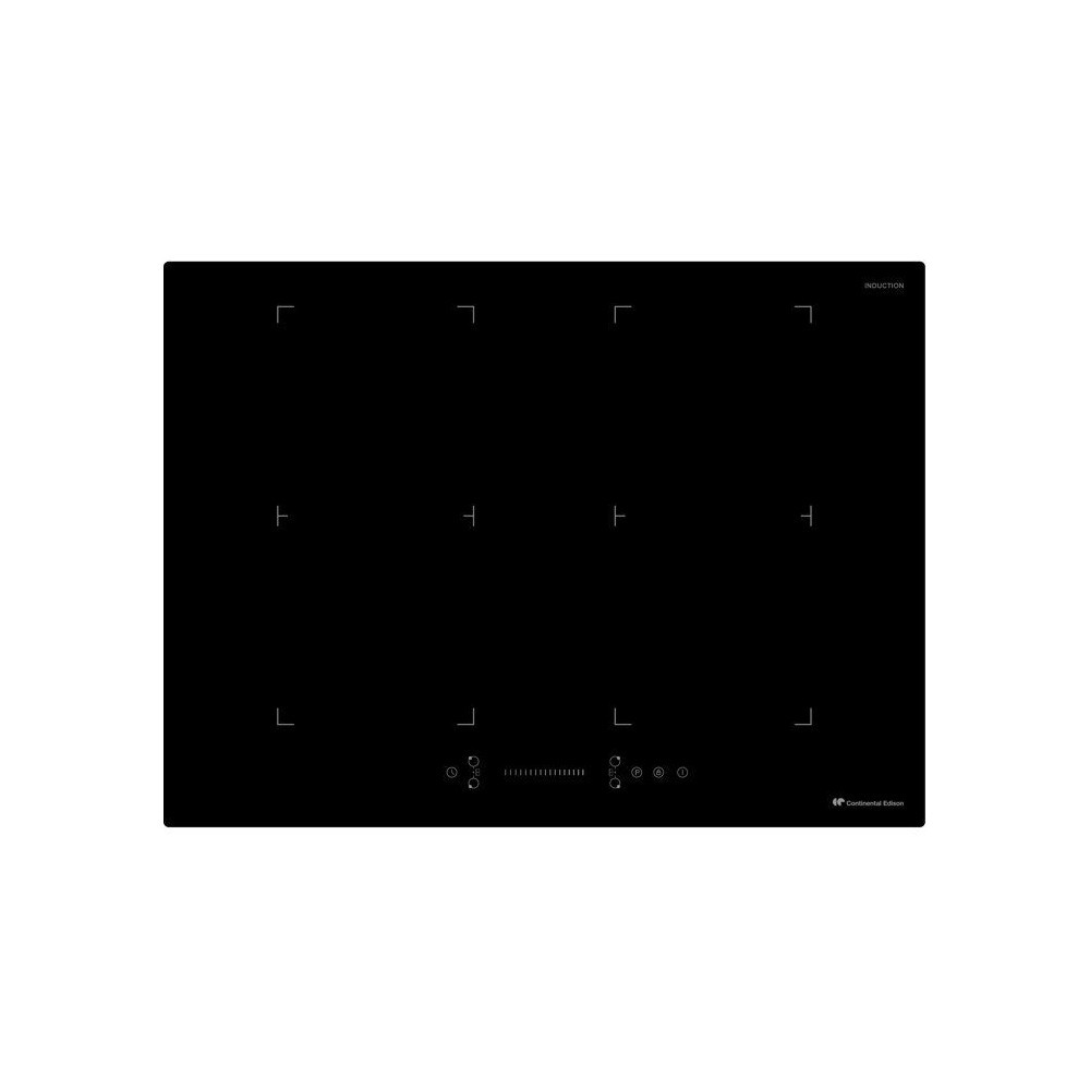 Plaque a induction Continental Edison 4 foyers encastrable 7200 W table cuisson 70 cm